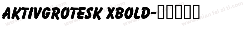 aktivgrotesk xbold字体转换